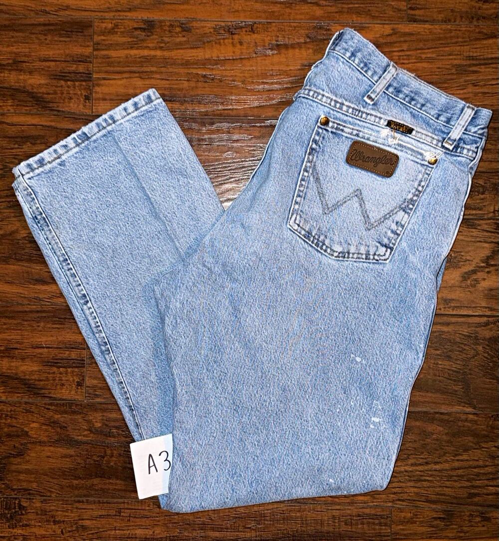 Wrangler 47MWZSW Cowboy Cut Regular Fit Stonewash Heavyweight Denim Jeans 40x32